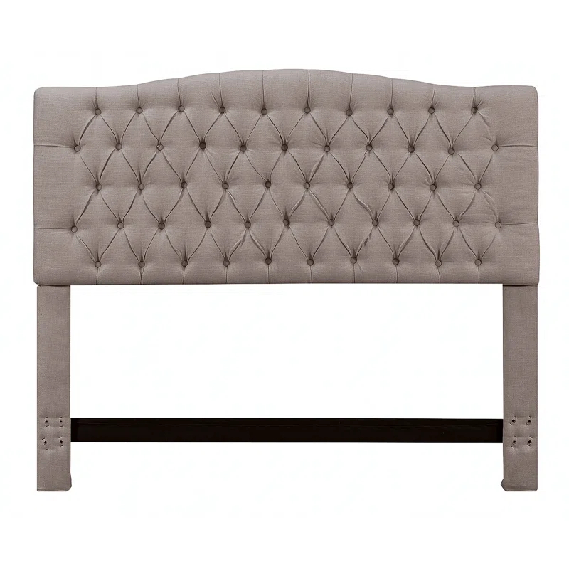 Elle Decor Elle Decor Celeste Tufted Upholstered Padded Headboard with Contemporary Button Tufting