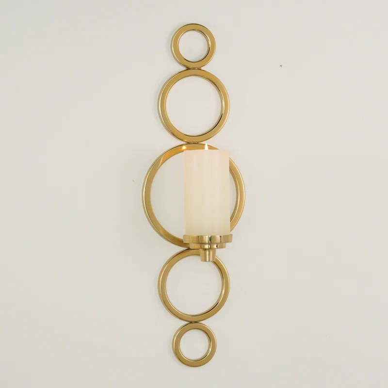 Progressive Ring Sconce-Brass