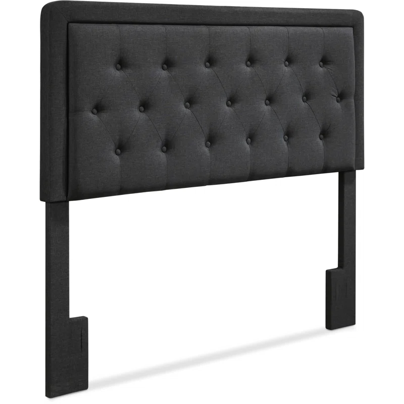 Elle Decor Amery Elle Décor Diamond Stitched Tufted Headboard with Padded Button-Tufting