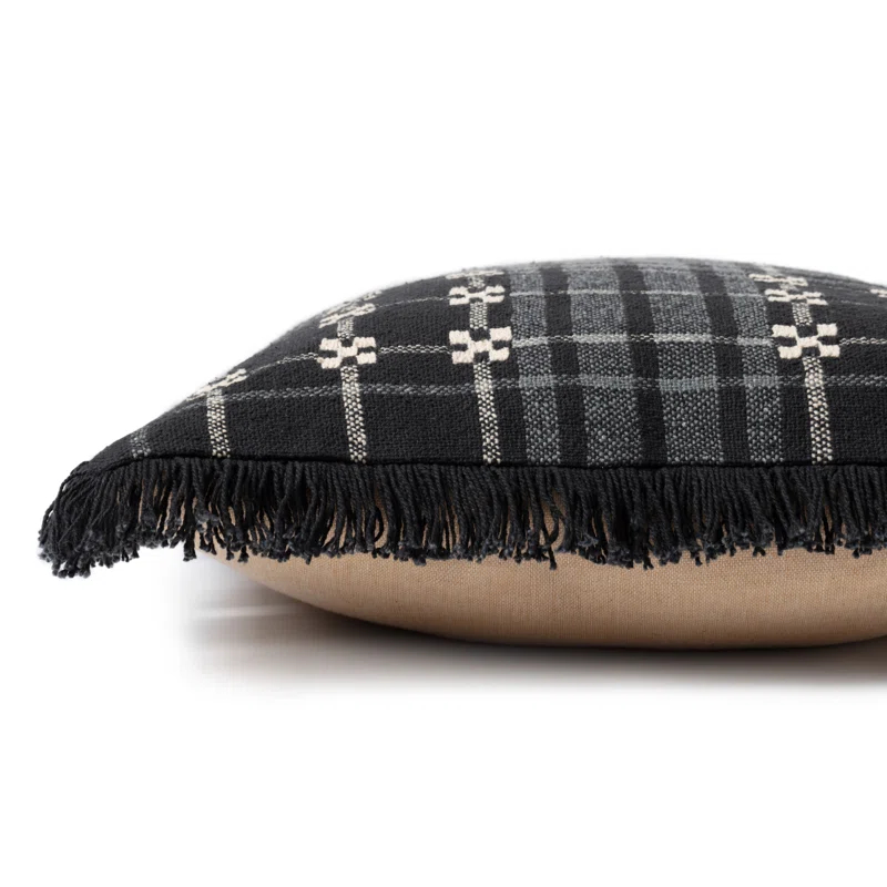 Auwe Plaid Cotton Pillow Cover