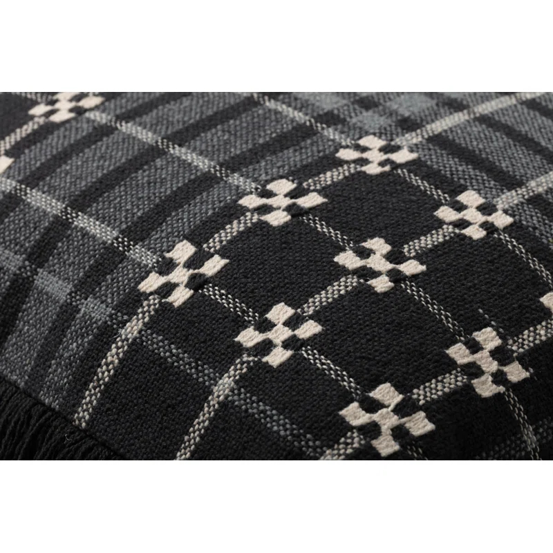 Auwe Plaid Cotton Pillow Cover