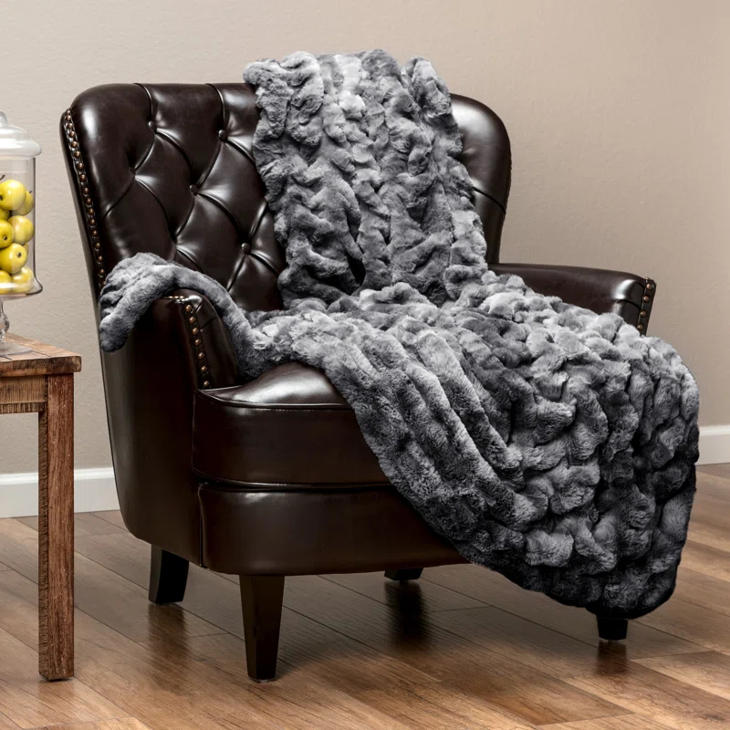 Chanasya Faux Fur Throw