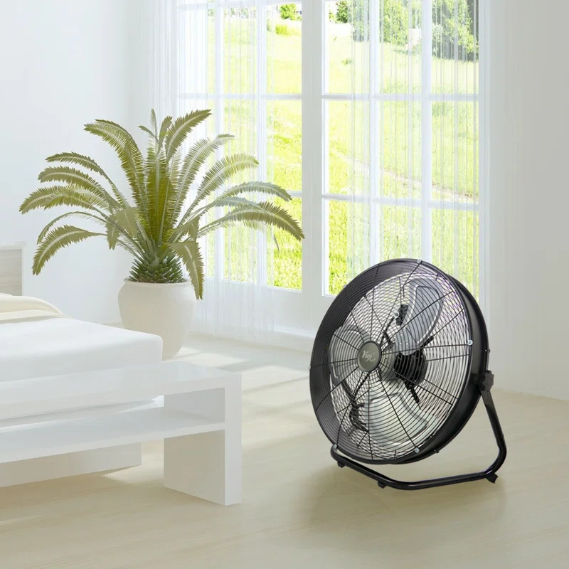 Vie Air 20" 3 Speed Motor Metal Floor Drum Fan | Wayfair