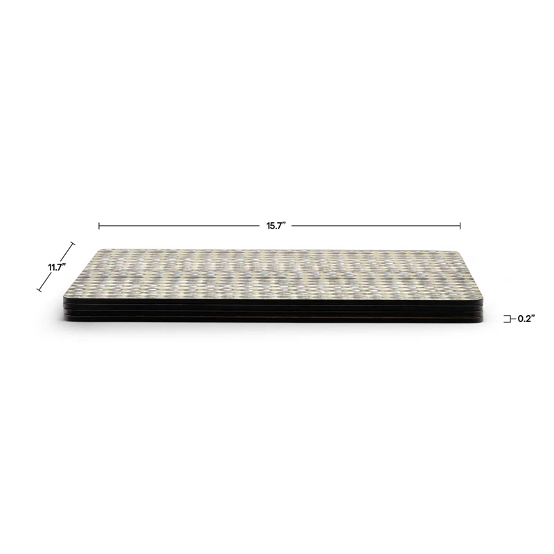 Pimpernel Pimpernel Pure Placemats 15.7 X 11.7" (Set of 4)