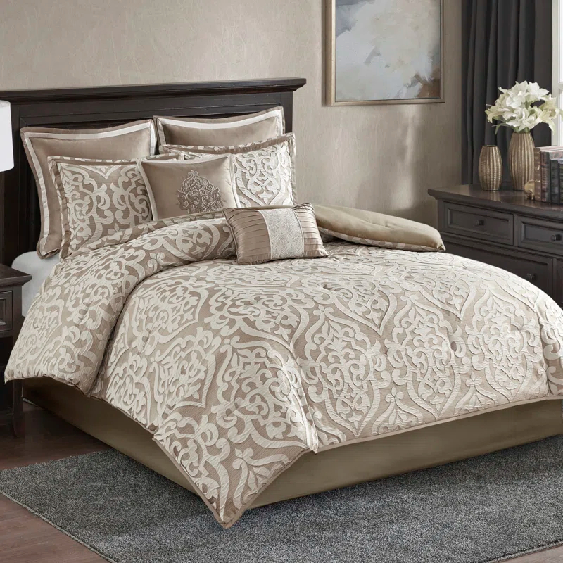 Odette Jacquard 8 Piece Comforter Set