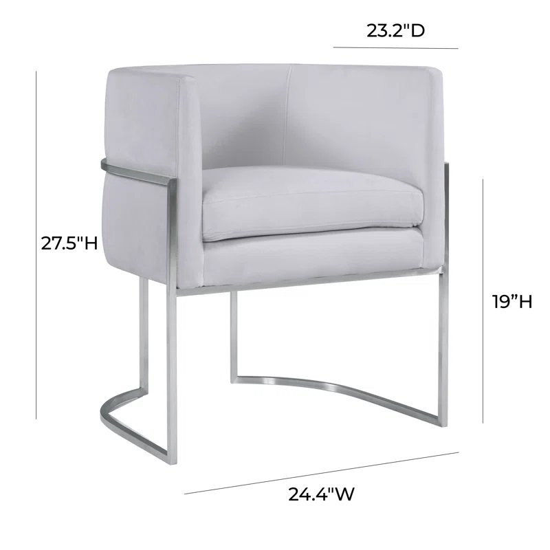 Giselle Velvet Upholstered Armchair