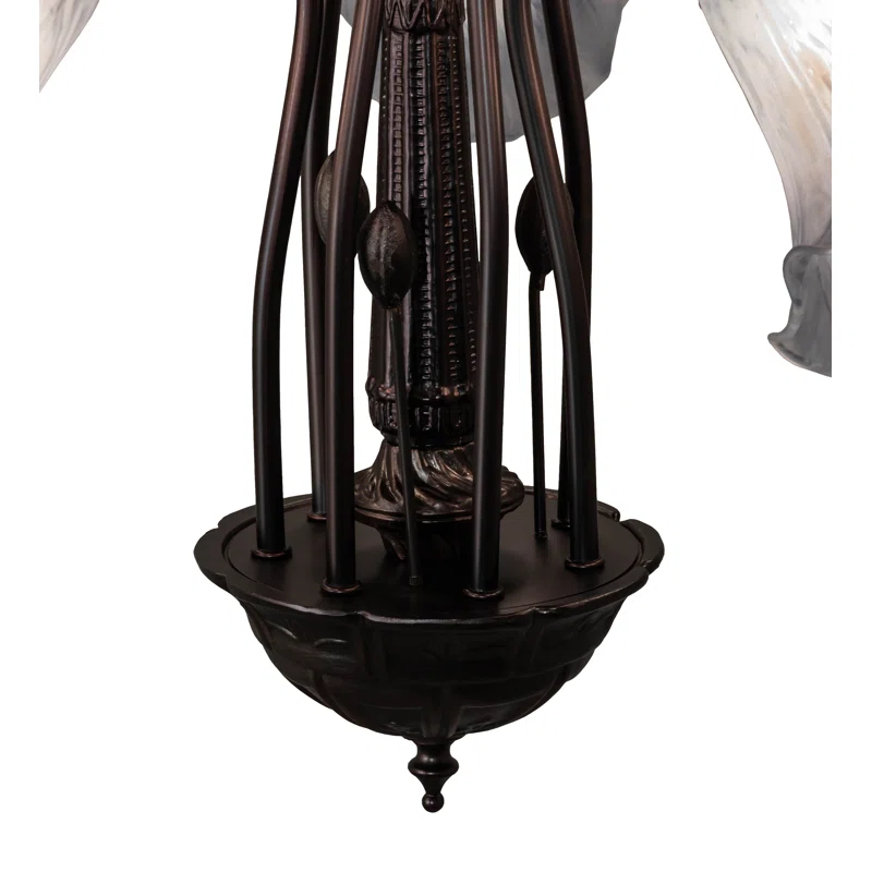 Meyda Tiffany 236535 Tiffany Pond Lily 7 Light 26" Wide Chandelier - MultiColor