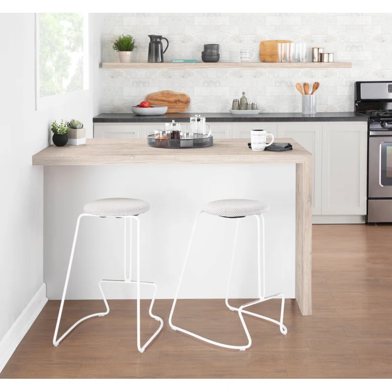 Premo Upholstered Counter Stool with Metal Frame