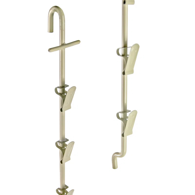 Azar Displays 800300 12 Station Metal Display Rod w/ Rounded Top, 10-Pack (Set of 10)