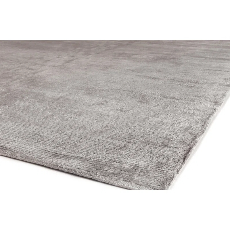Crush Hand-Knotted Dark Silver/Silver Area Rug