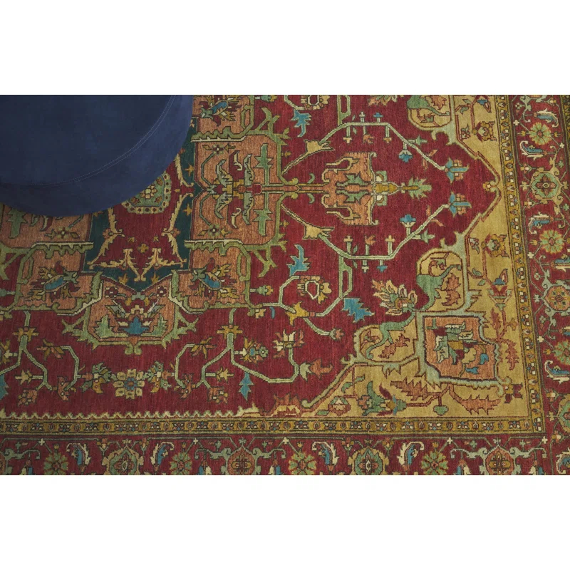 Antique Weave Serapi Wool Oriental Rug