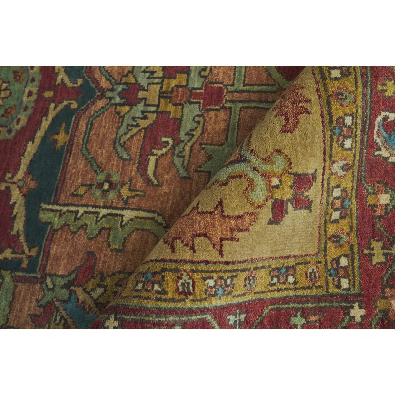 Antique Weave Serapi Wool Oriental Rug