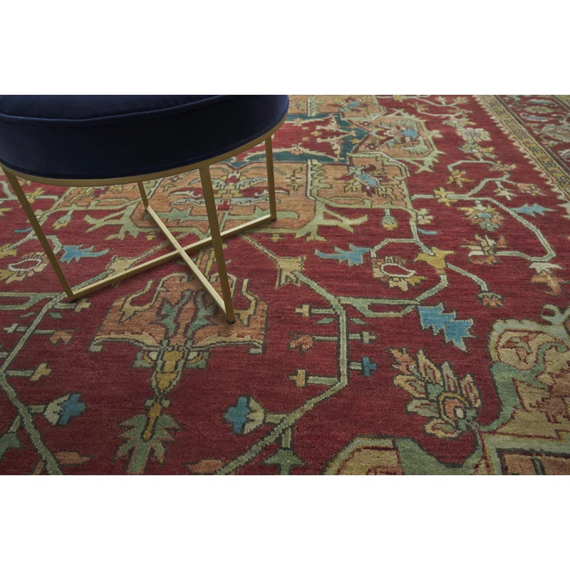 Antique Weave Serapi Wool Oriental Rug