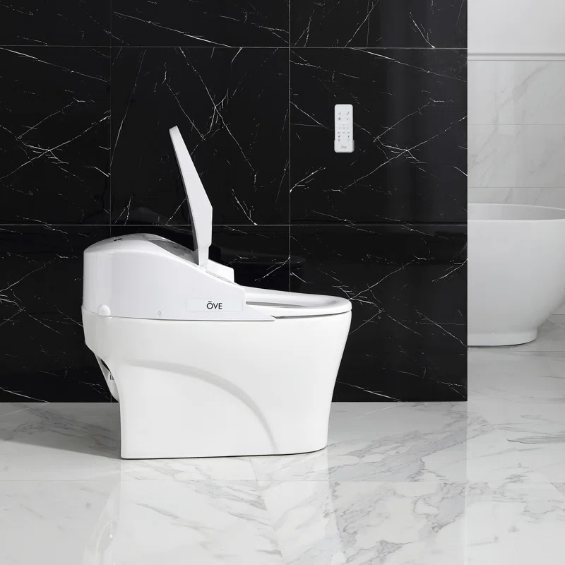 Ove Decors Virtuoso Tank Smart Toilet 1.28 GPF Elongated Bidet Toilet (Seat Included)
