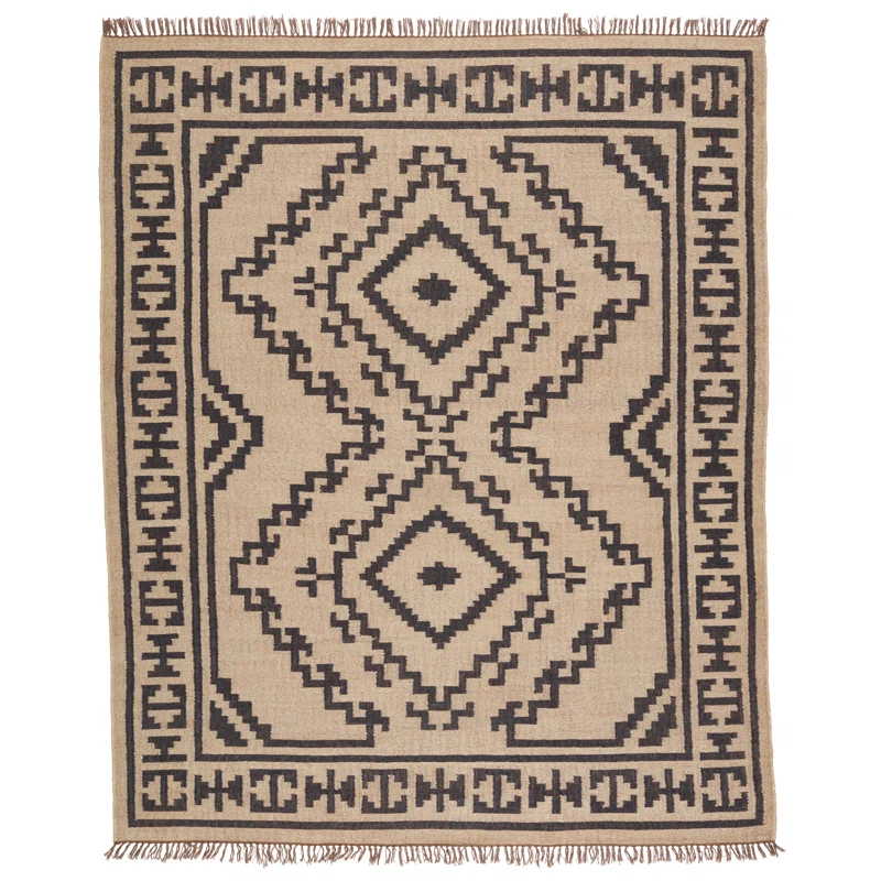 Louie Jute / Sisal Light Beige/Black Rug