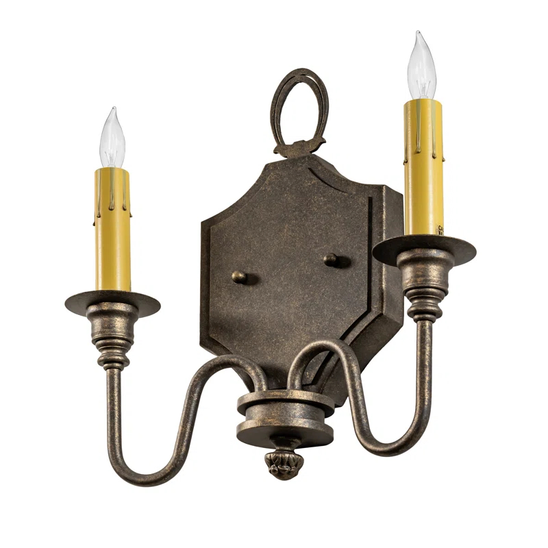 Meyda Lighting Paquita Steel Candle Wall Light