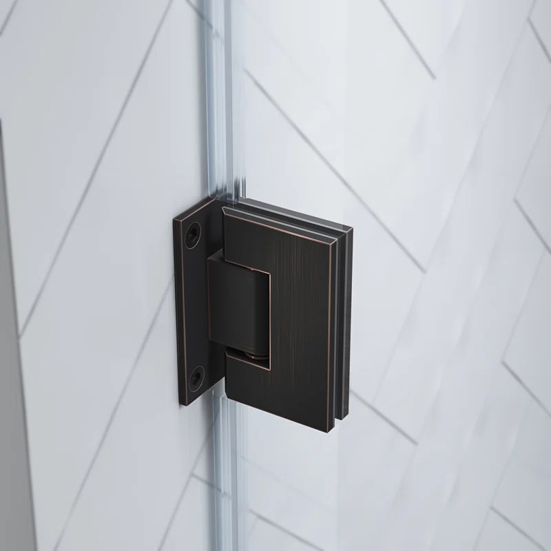 Endless Tampa-Pro 32" W x 72" H Corner Frameless Shower Kit, Door, Panel, Base