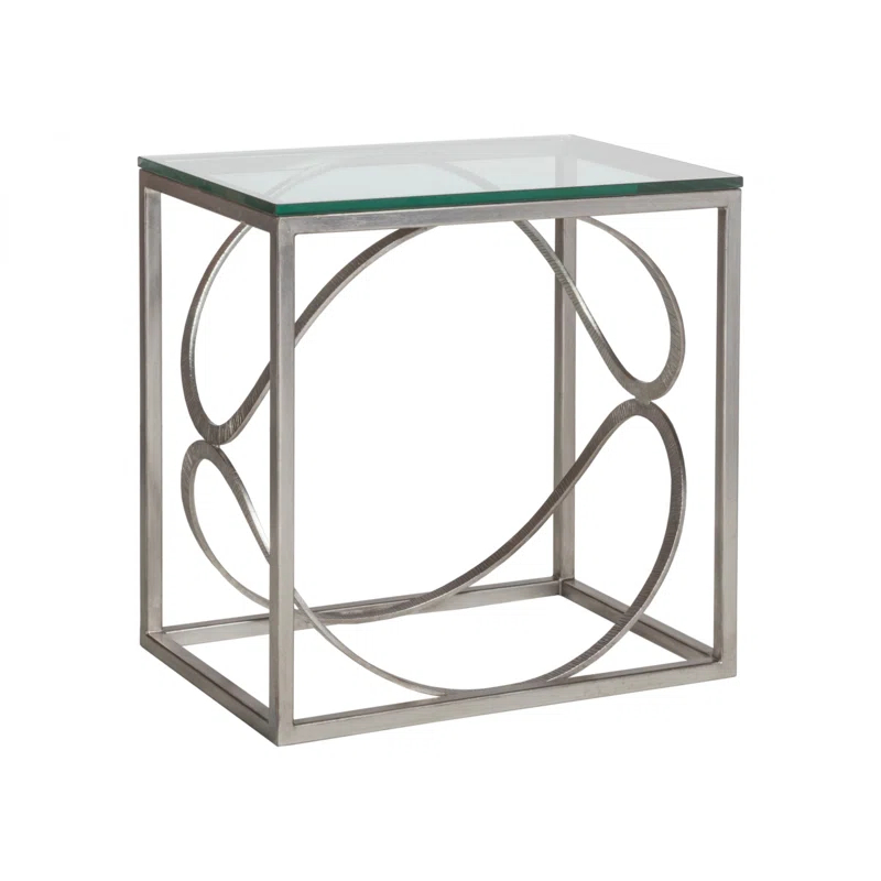 Metal Designs Ellipse Rectangular End Table