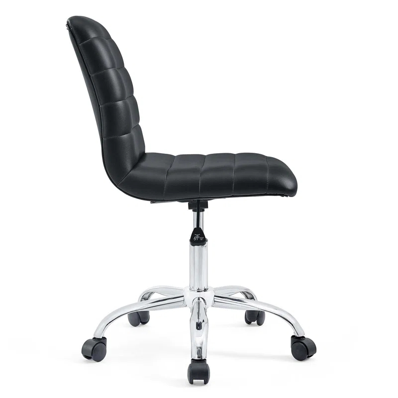 Modway Modway Ripple Armless Mid Back Vinyl Office Chair