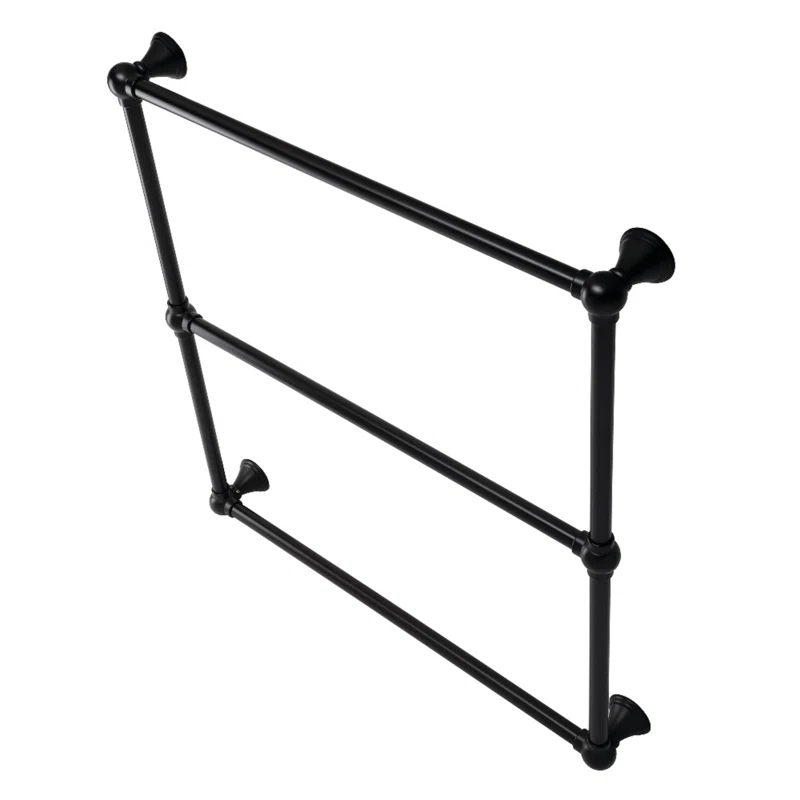 Kingston Brass Maximilien 30-Inch Wall Mount 3-Bar Towel Rack