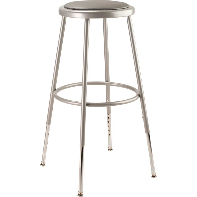 NPS Adjustable Heavy Duty Vinyl Padded Steel Stool
