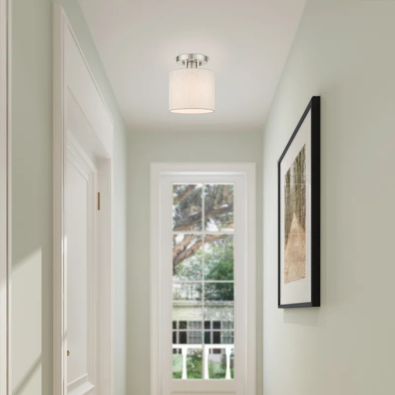 Darian Fabric Semi Flush Mount