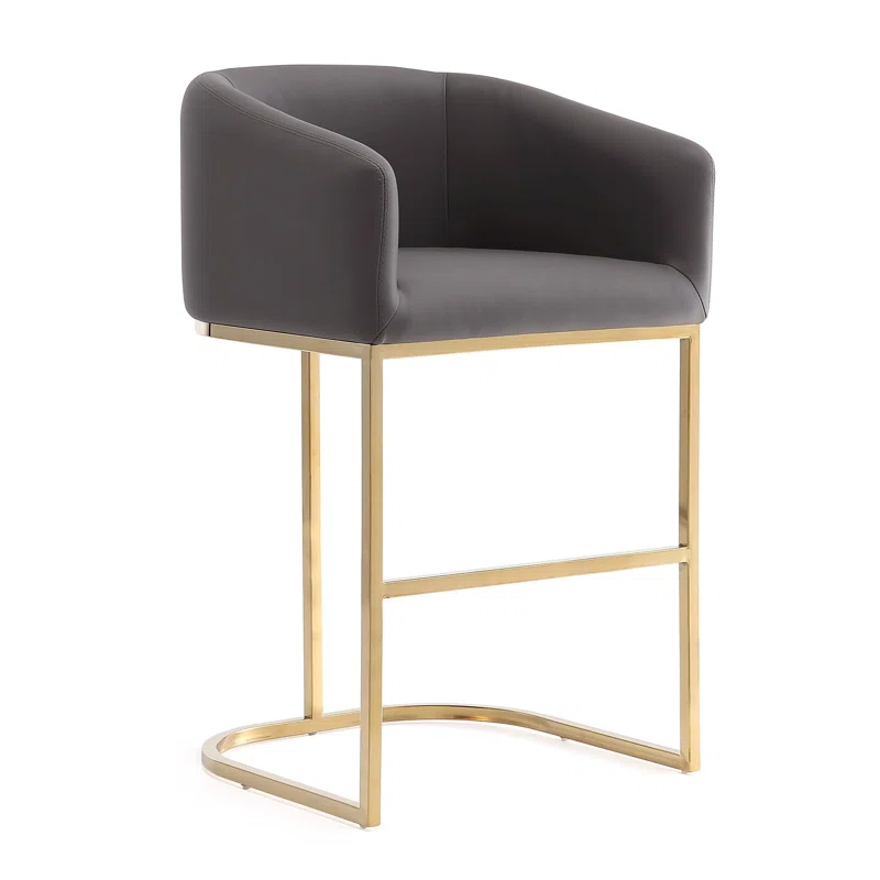 Bolland Upholstered Counter Stool with Metal Frame