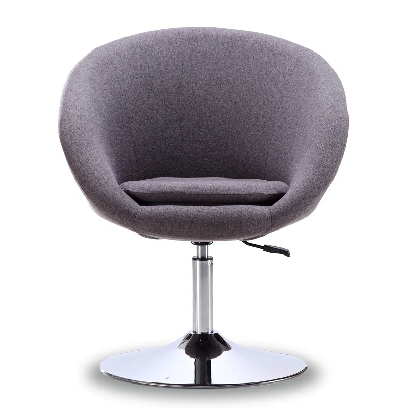 Ivy Bronx Sior Upholstered Swivel Barrel Chair