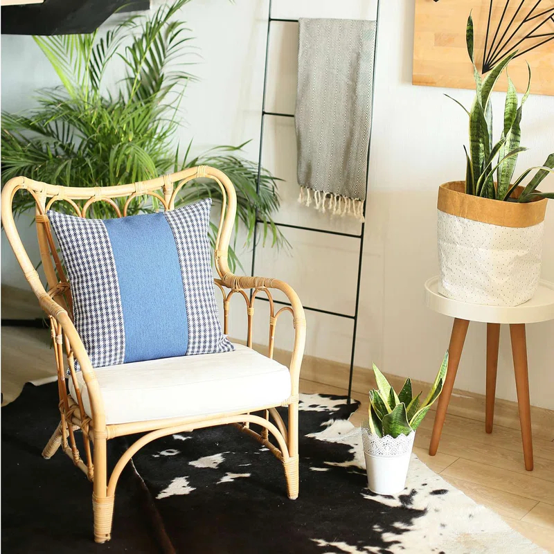 Boho-Chic Striped Throw Pillow