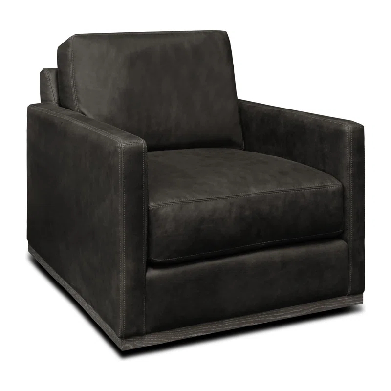 Hello Sofa Home Monterrey Leather Swivel Armchair