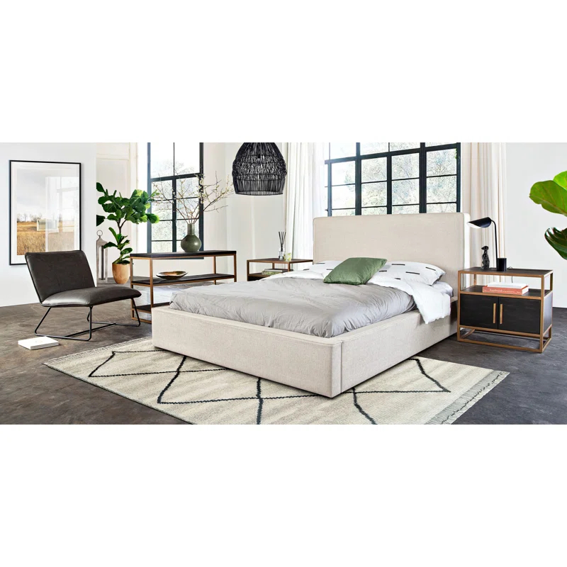Diamond Sofa Upholstered Panel Bed