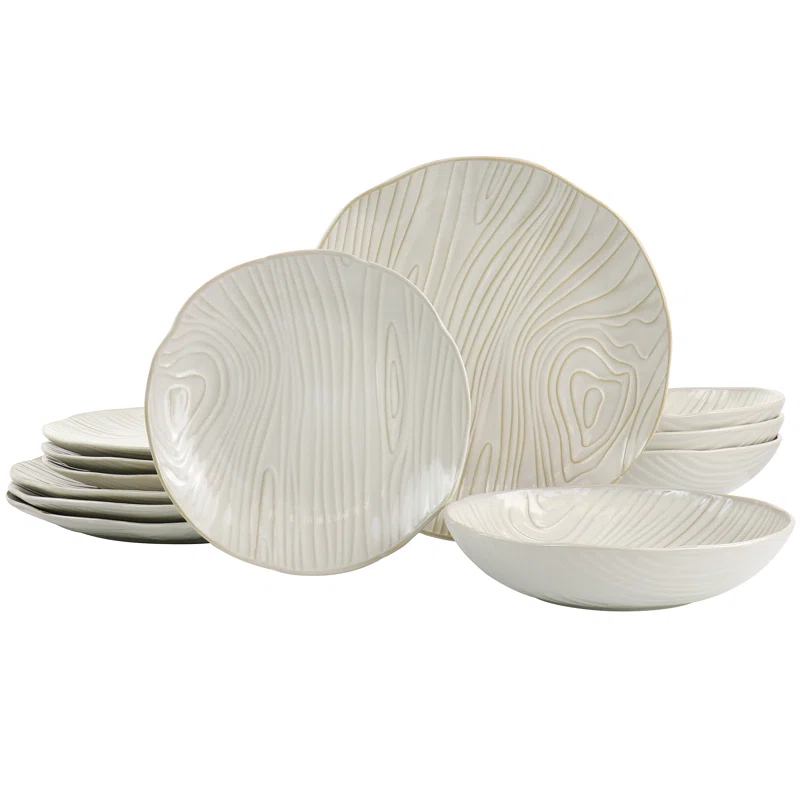Martha Stewart 12 Piece Dinnerware Set, Service for 4