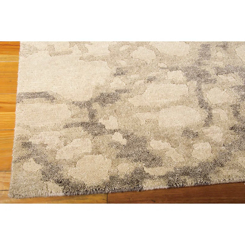 Nourison  Tahoe Modern MTA01 Area Rug 5'6" x 8'6" 6' x 9' Indoor Living Room, Bedroom, Dining Room Beige