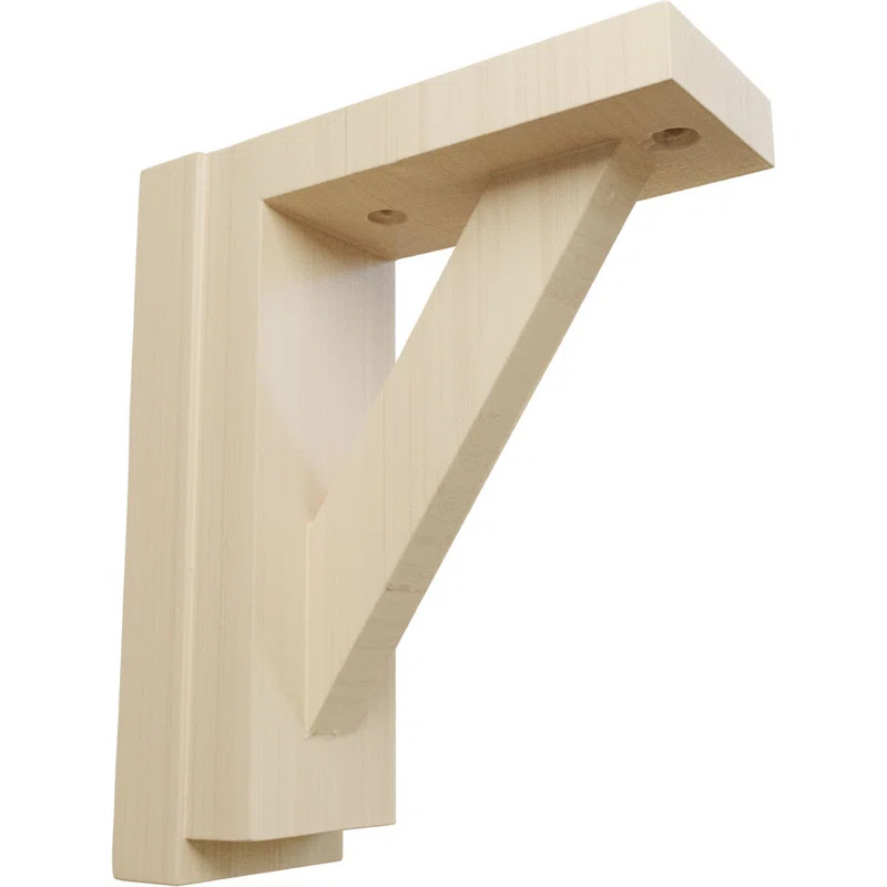 Ekena Millwork Traditional H 2.5'' W D Wood Bracket / Corbel