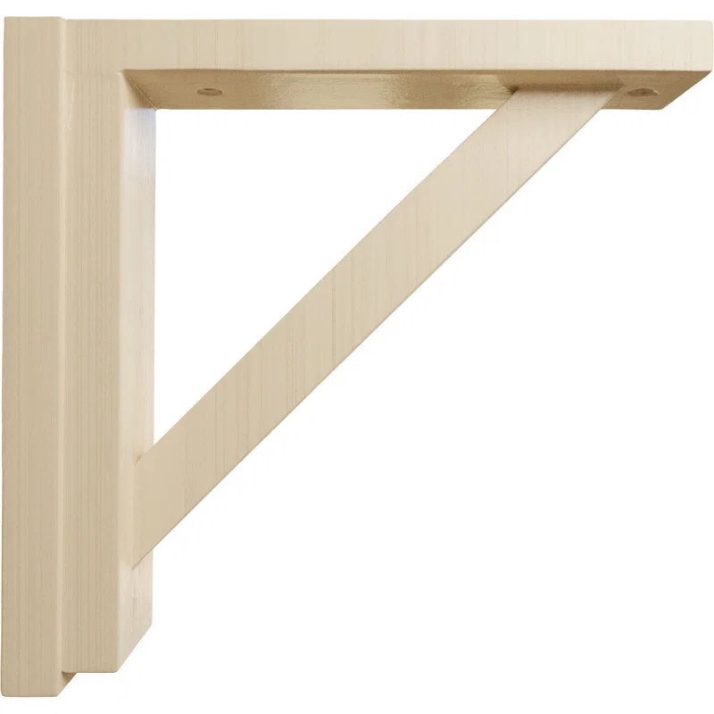 Ekena Millwork Traditional H 2.5'' W D Wood Bracket / Corbel