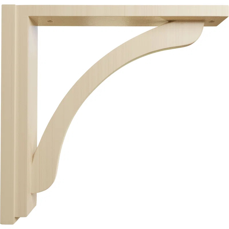 Ekena Millwork Reese H 2.5'' W D Wood Bracket / Corbel