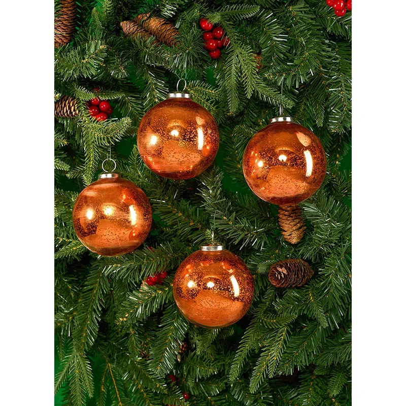 The Holiday Aisle® Glass Ball Ornament (Set of 4)