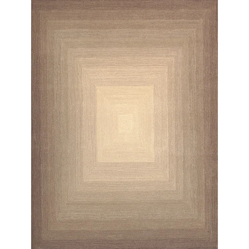 Pasargad Rodeo Ombre Handmade Tufted Brown/Beige Area Rug