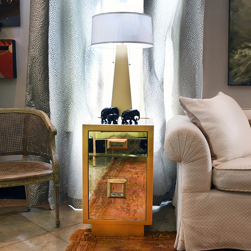 Worlds Away Cisco Solid Wood Accent Cabinet