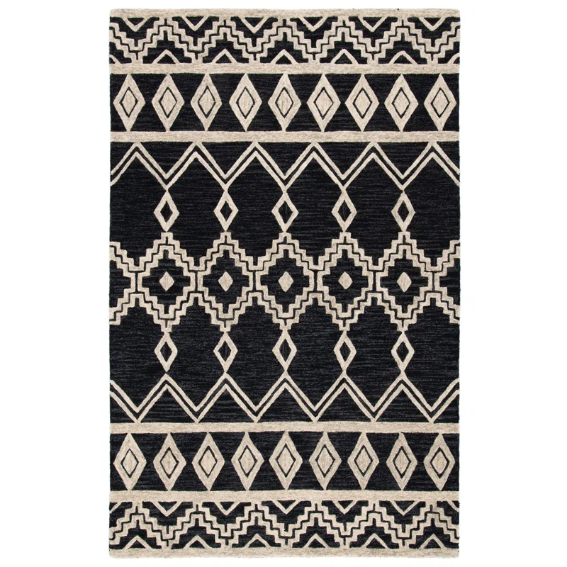 Union Rustic Abbegail Hand Tufted Wool Southwestern Rug