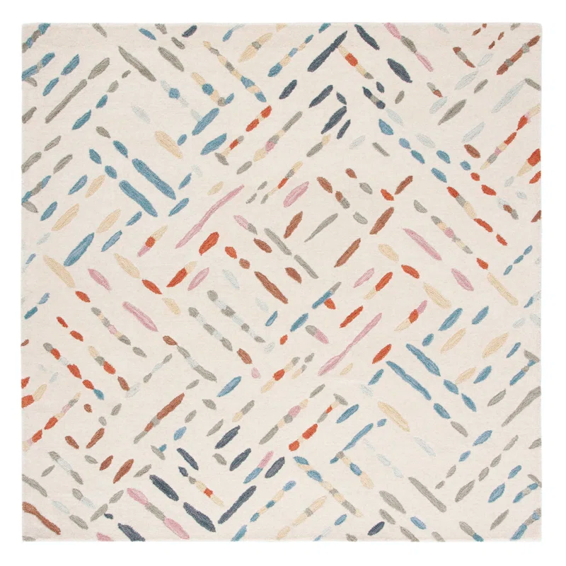 Charters Towers Abstract Handmade Tufted Wool Area Rug