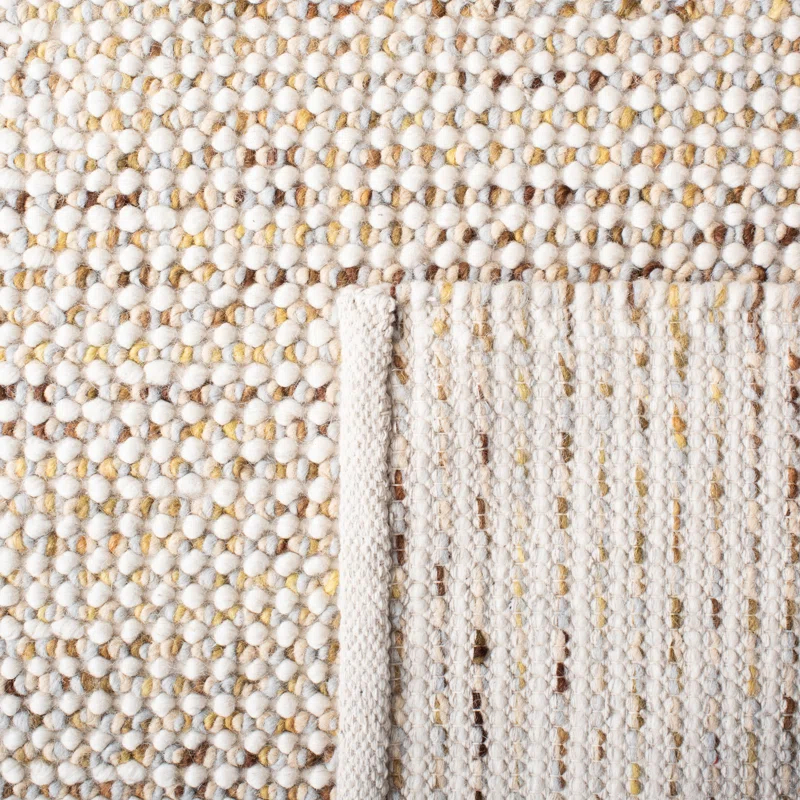 Latitude Run® Vermont Hand Woven Wool Solid Color Rug