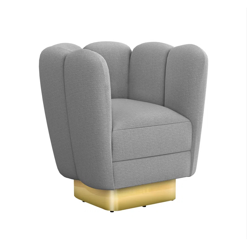 Gallery Upholstered Swivel Barrel Chair