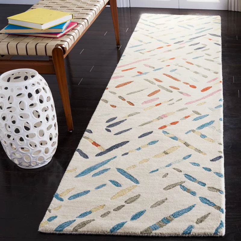 Charters Towers Abstract Handmade Tufted Wool Area Rug