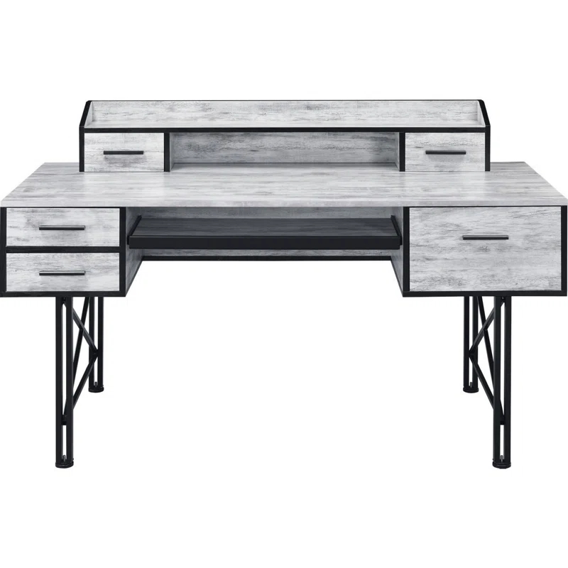 Latitude Run® Metal Base Computer Desk