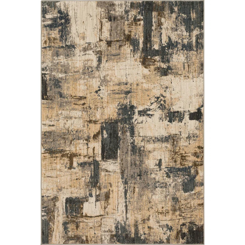 Karastan Treviso Abstract Gray/Beige Area Rug