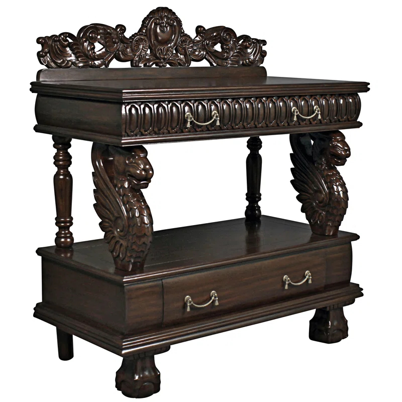 Design Toscano Lord Raffles 41.5'' Solid Wood Sideboard