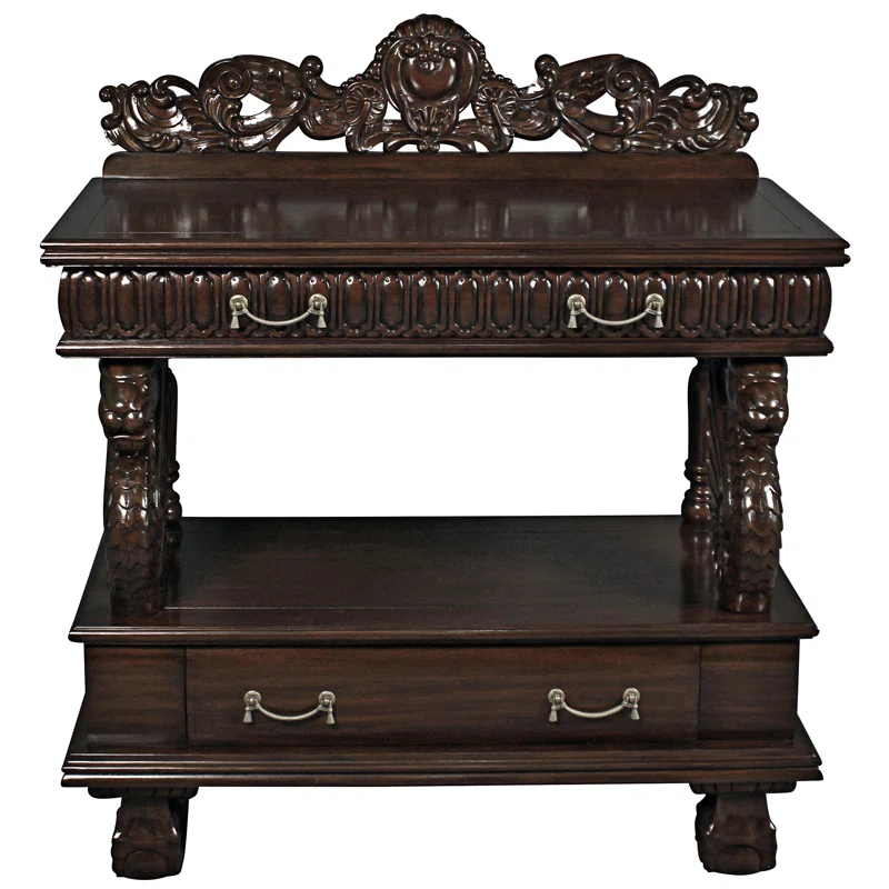 Design Toscano Lord Raffles 41.5'' Solid Wood Sideboard