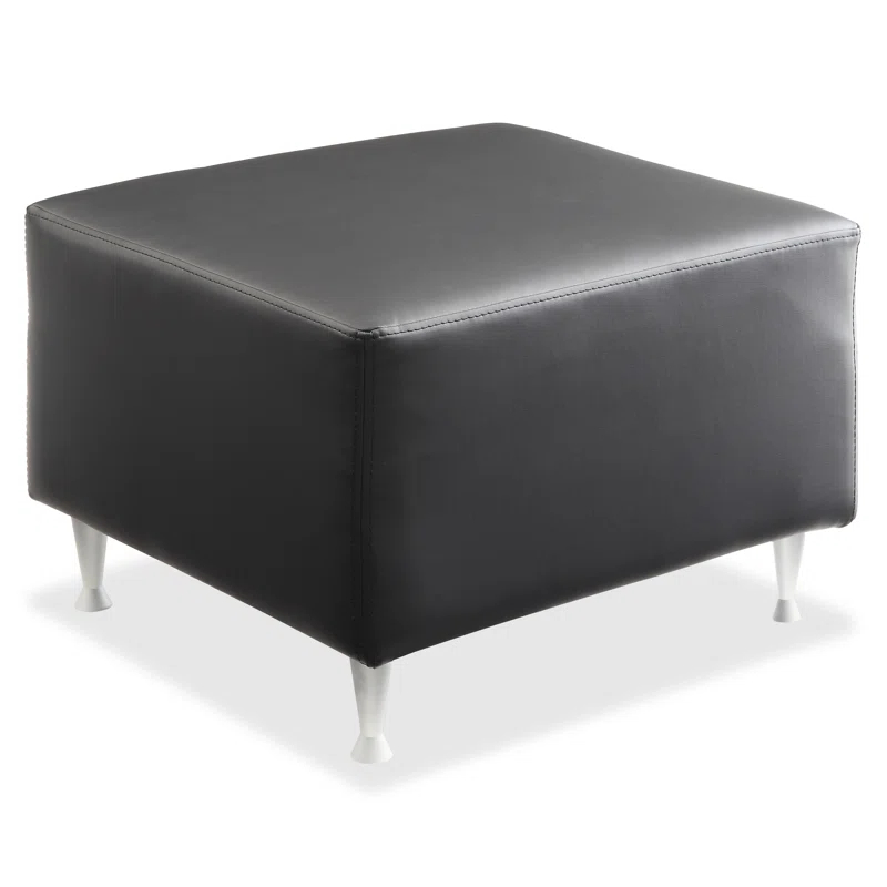 Lorell Fuze Faux Leather Ottoman