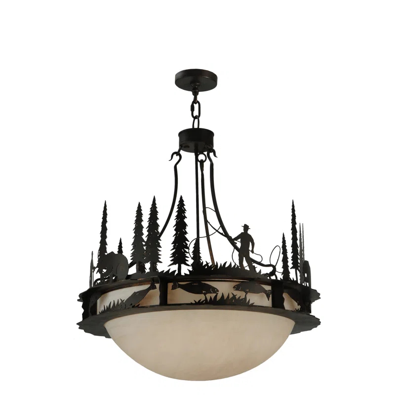 2nd Ave Lighting Fisherman 6 - Light Copper Rust Unique/Statement Pendant